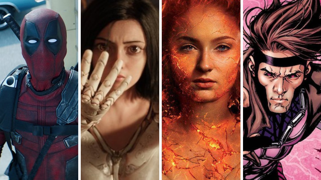 (left-right) Deadpool, Alita, Dark Phoenix, Gambit. Images from Twitter
